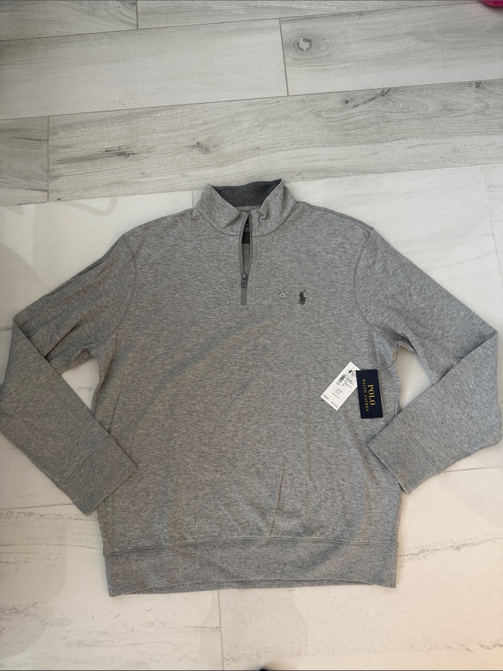 NWT Polo Ralph Lauren Classic Grey Knit Sweater